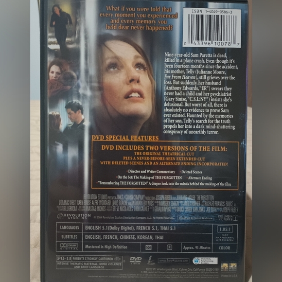 The Forgotten DVD Julianne Moore (Alternate Ending) - Picture 2 of 3